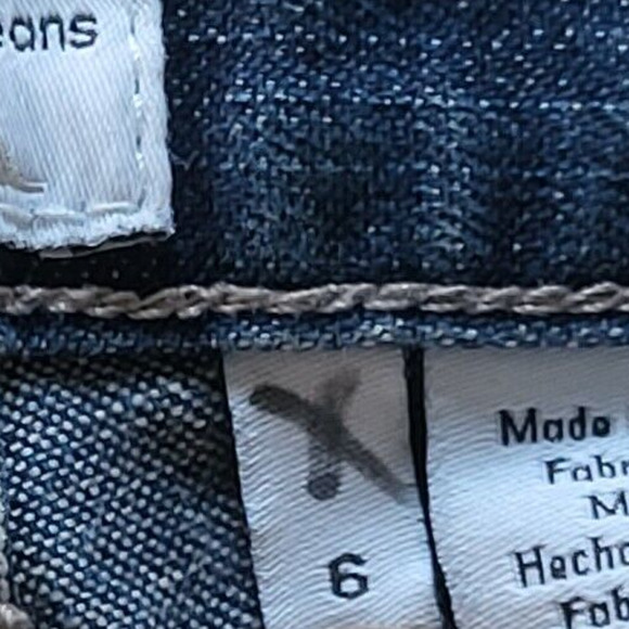 Calvin Klein Jeans Womens 6 Blue Pants Dark Relaxed Stretch Y2K Denim - Picture 7 of 9